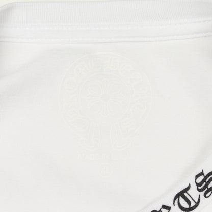 ネックロゴ ポケット付き 長袖Tシャツ コットン ホワイト クロムハーツ