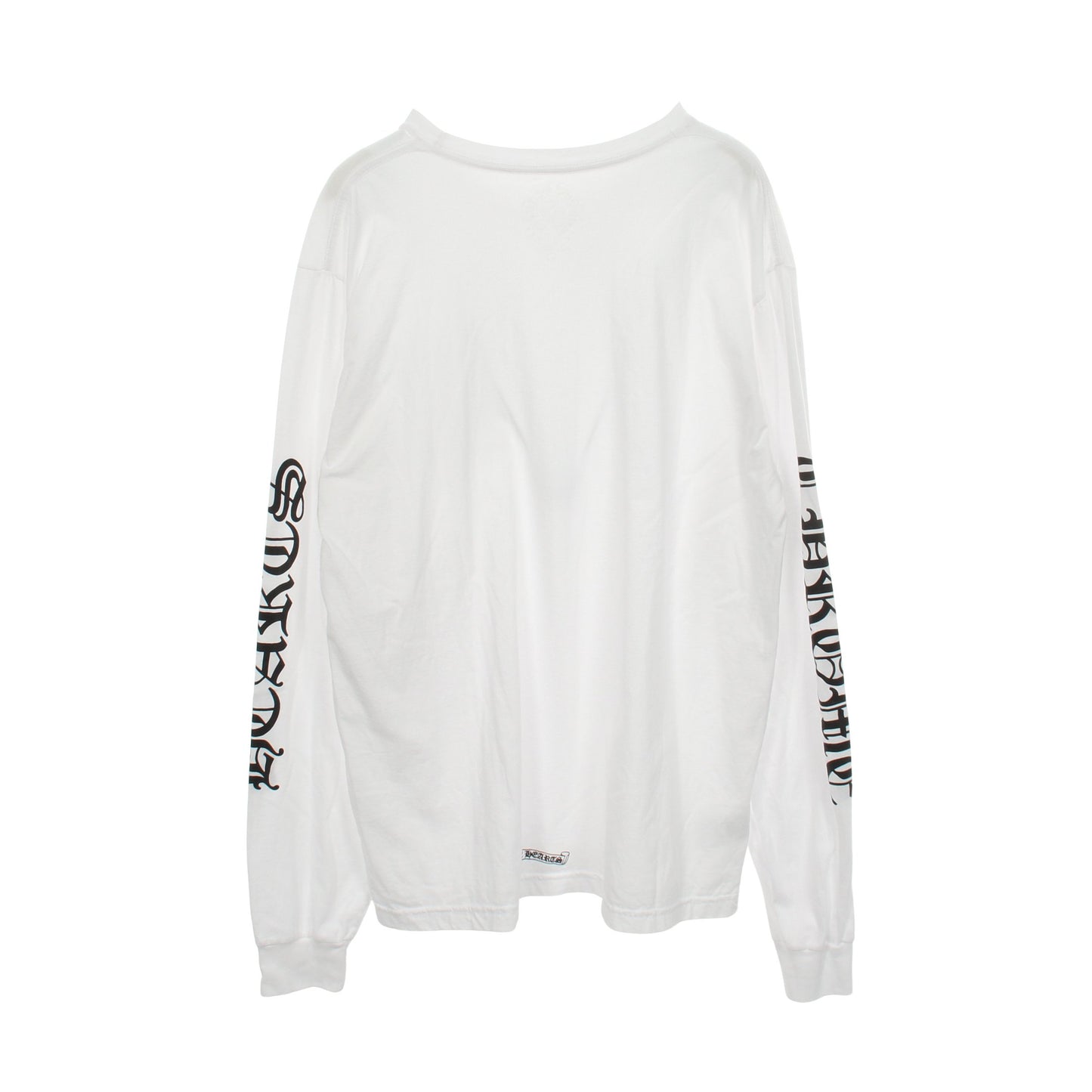 ネックロゴ ポケット付き 長袖Tシャツ コットン ホワイト クロムハーツ