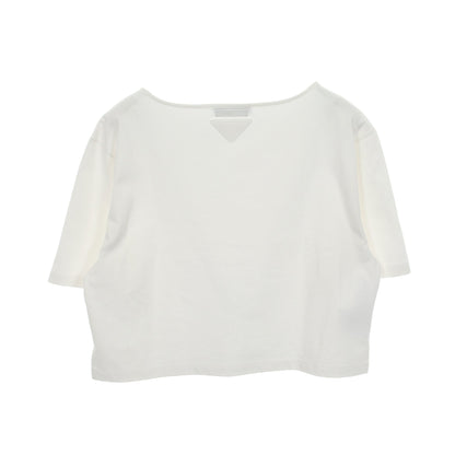 エンボスロゴ 半袖Tシャツ コットン ホワイト プラダ