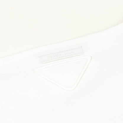 エンボスロゴ 半袖Tシャツ コットン ホワイト プラダ