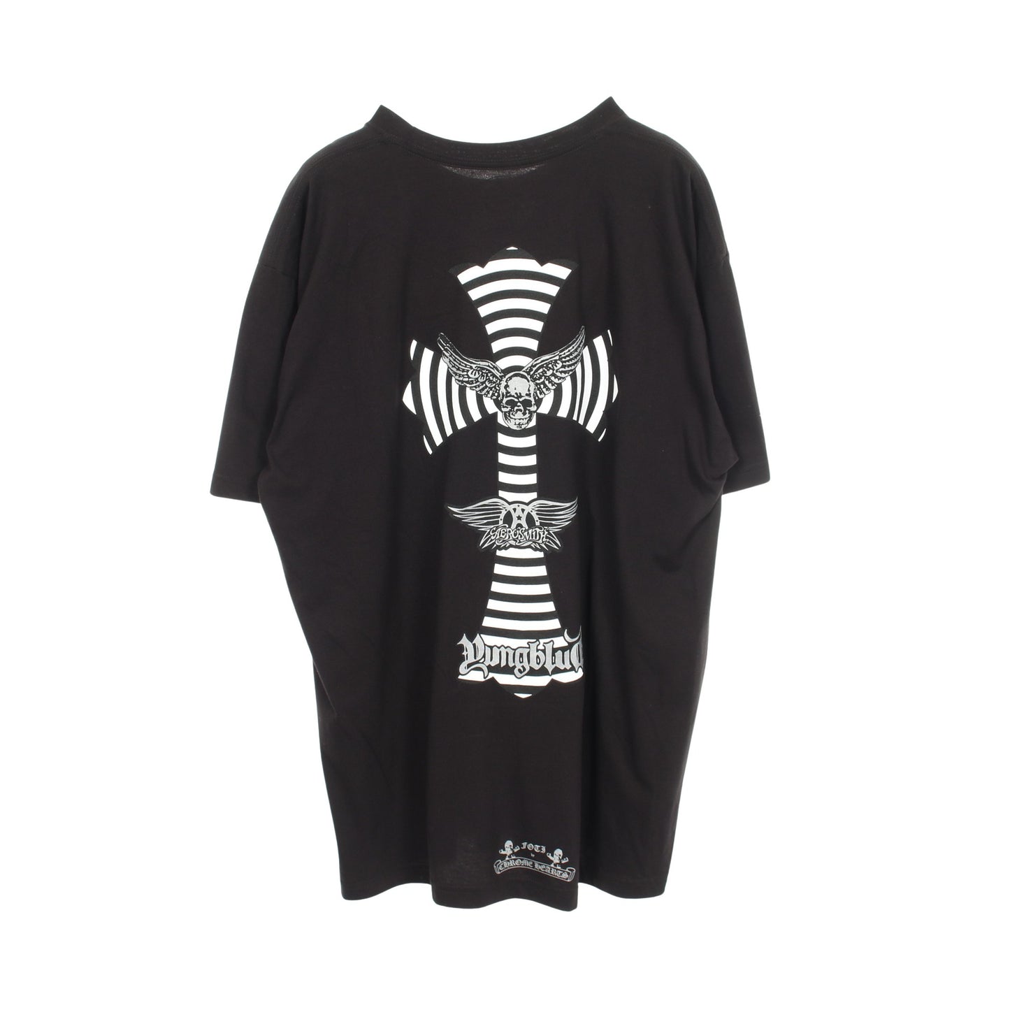 Chrome Hearts × Aerosmith × YUNGBLUD FOTI 半袖Tシャツ コットン ブラック クロムハーツ