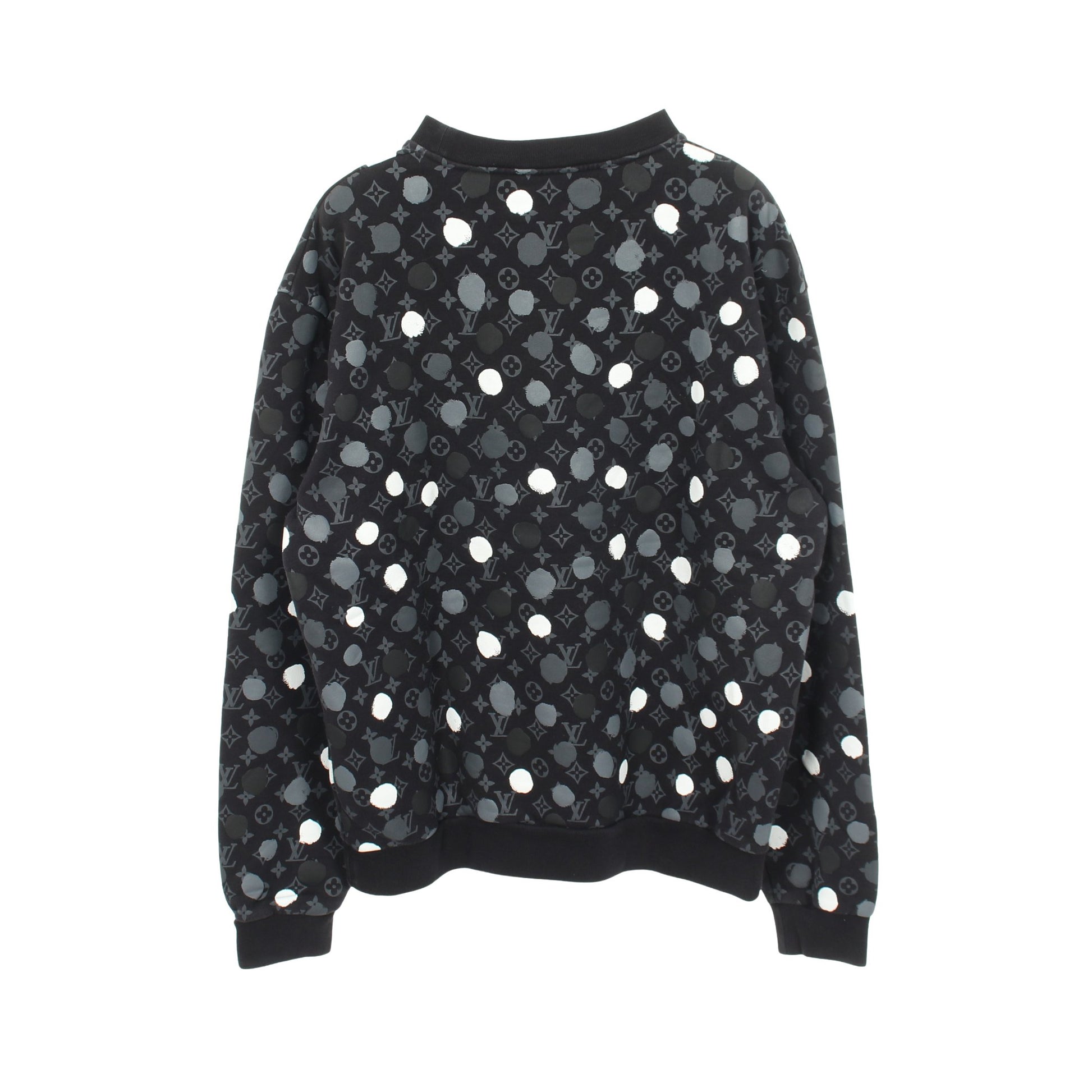 LOUIS VUITTON × yayoi kusama モノグラム ドット スウェットシャツ コットン ブラック グレー ホワイト ルイヴィトン トップス LOUIS VUITTON