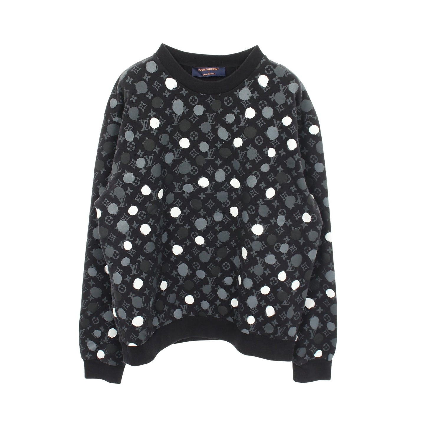 LOUIS VUITTON × yayoi kusama モノグラム ドット スウェットシャツ コットン ブラック グレー ホワイト ルイヴィトン トップス LOUIS VUITTON