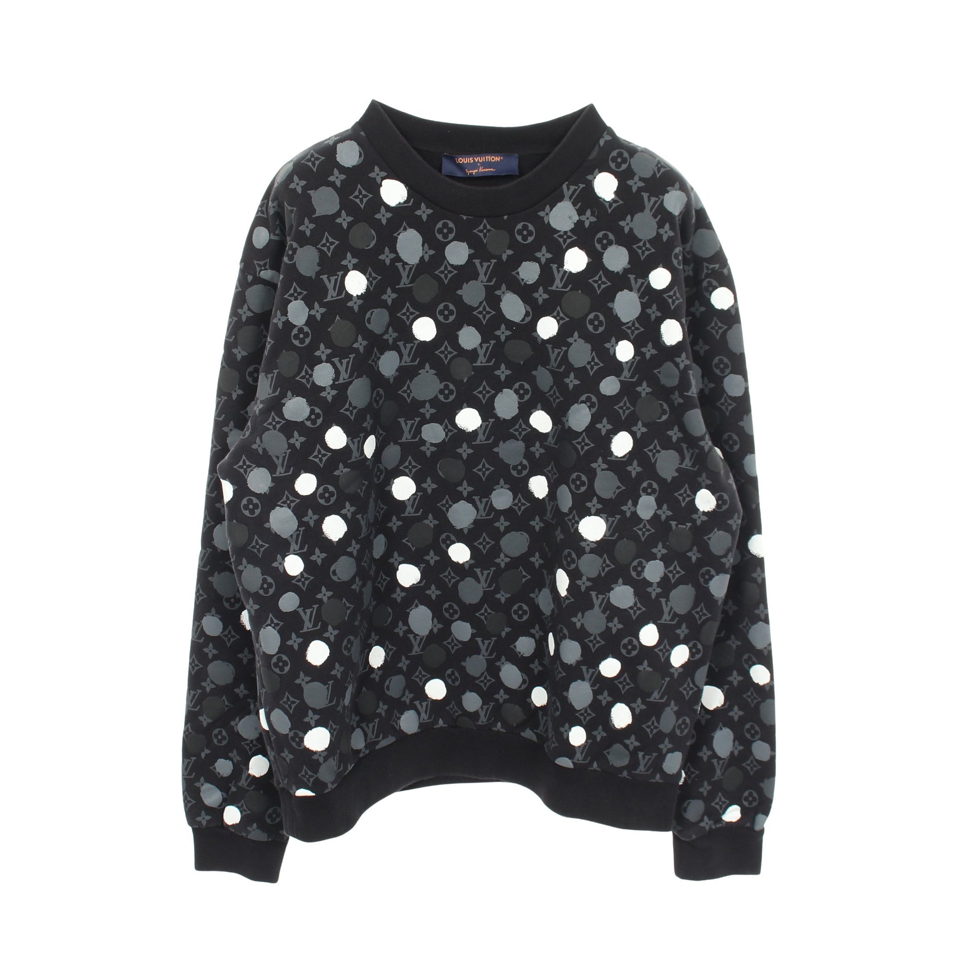 LOUIS VUITTON × yayoi kusama モノグラム ドット スウェットシャツ コットン ブラック グレー ホワイト ルイヴィトン トップス LOUIS VUITTON