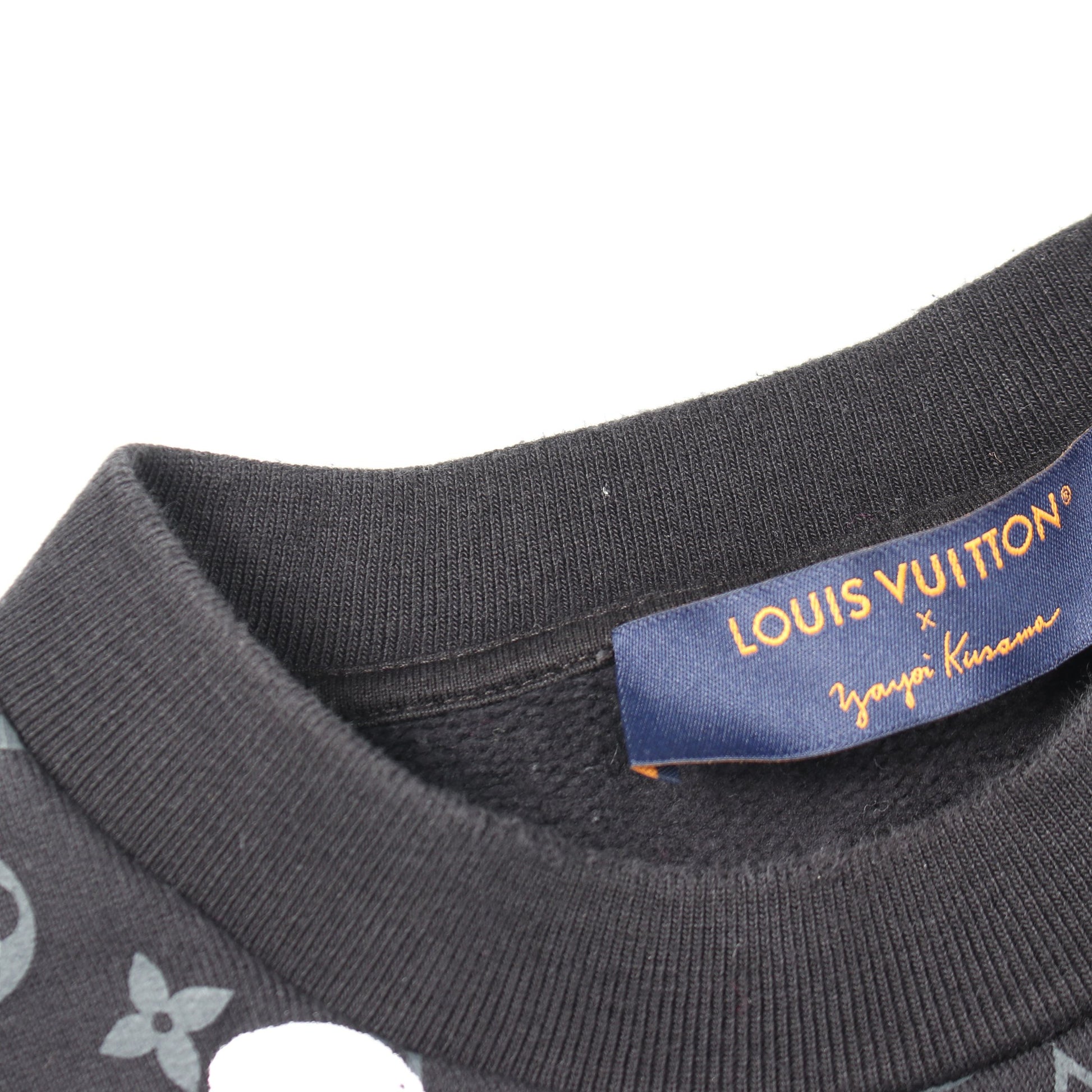 LOUIS VUITTON × yayoi kusama モノグラム ドット スウェットシャツ コットン ブラック グレー ホワイト ルイヴィトン トップス LOUIS VUITTON