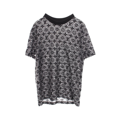 モノグラム シースルー 半袖Tシャツ コットン ブラック グレー ルイヴィトン