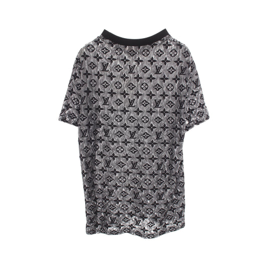 モノグラム シースルー 半袖Tシャツ コットン ブラック グレー ルイヴィトン