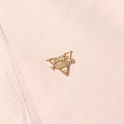 フリル ロゴ金具付き ニット ウール ピンク ルイヴィトン