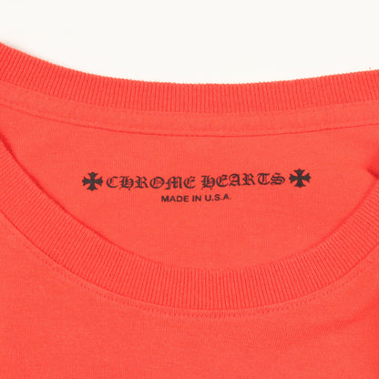 Chrome Hearts × MATTY BOY SPARK THE HEART ポケット付き 長袖Tシャツ コットン オレンジレッド クロムハーツ