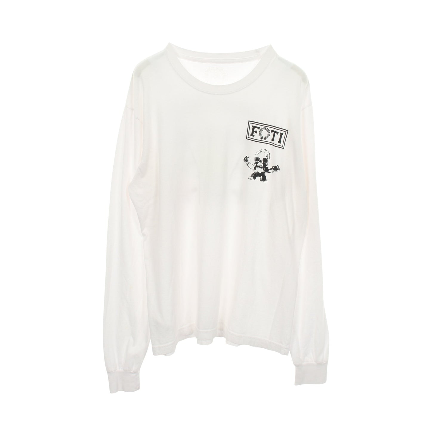 FOTI HARRIS TEETER 長袖Tシャツ コットン ホワイト クロムハーツ
