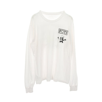 FOTI HARRIS TEETER 長袖Tシャツ コットン ホワイト クロムハーツ