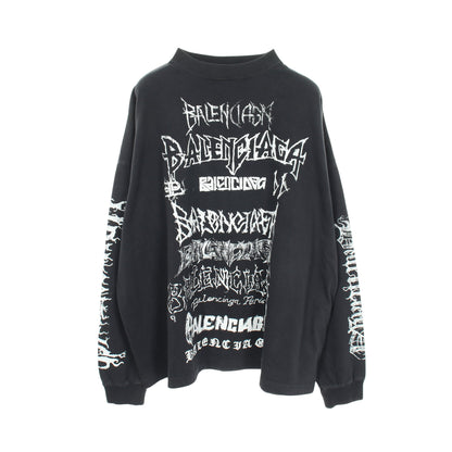 DIY METAL 長袖Tシャツ コットン ブラック バレンシアガ