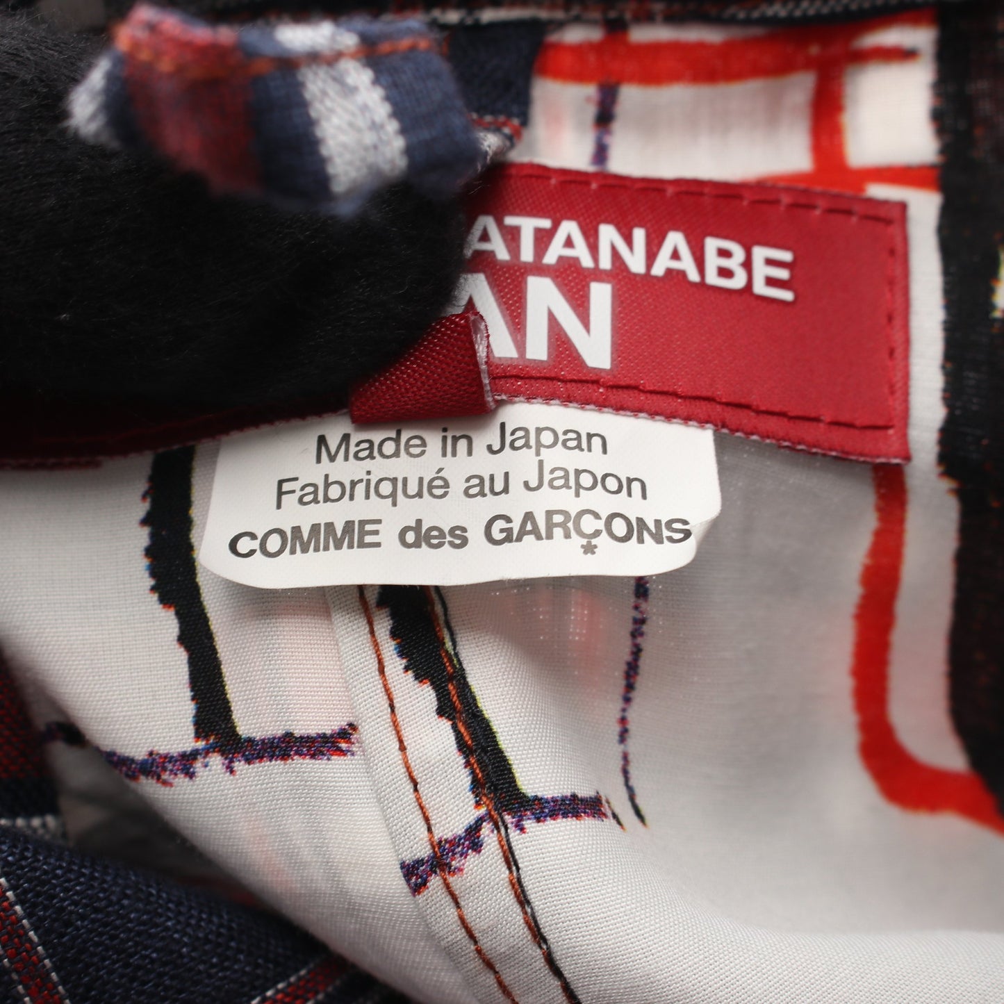 JUNYA WATANABE COMME des GARCONS MAN × LEVIS チェック柄シャツ ジャケット リネン ネイビー レッド ホワイト ジュンヤワタナベコムデギャルソンマン