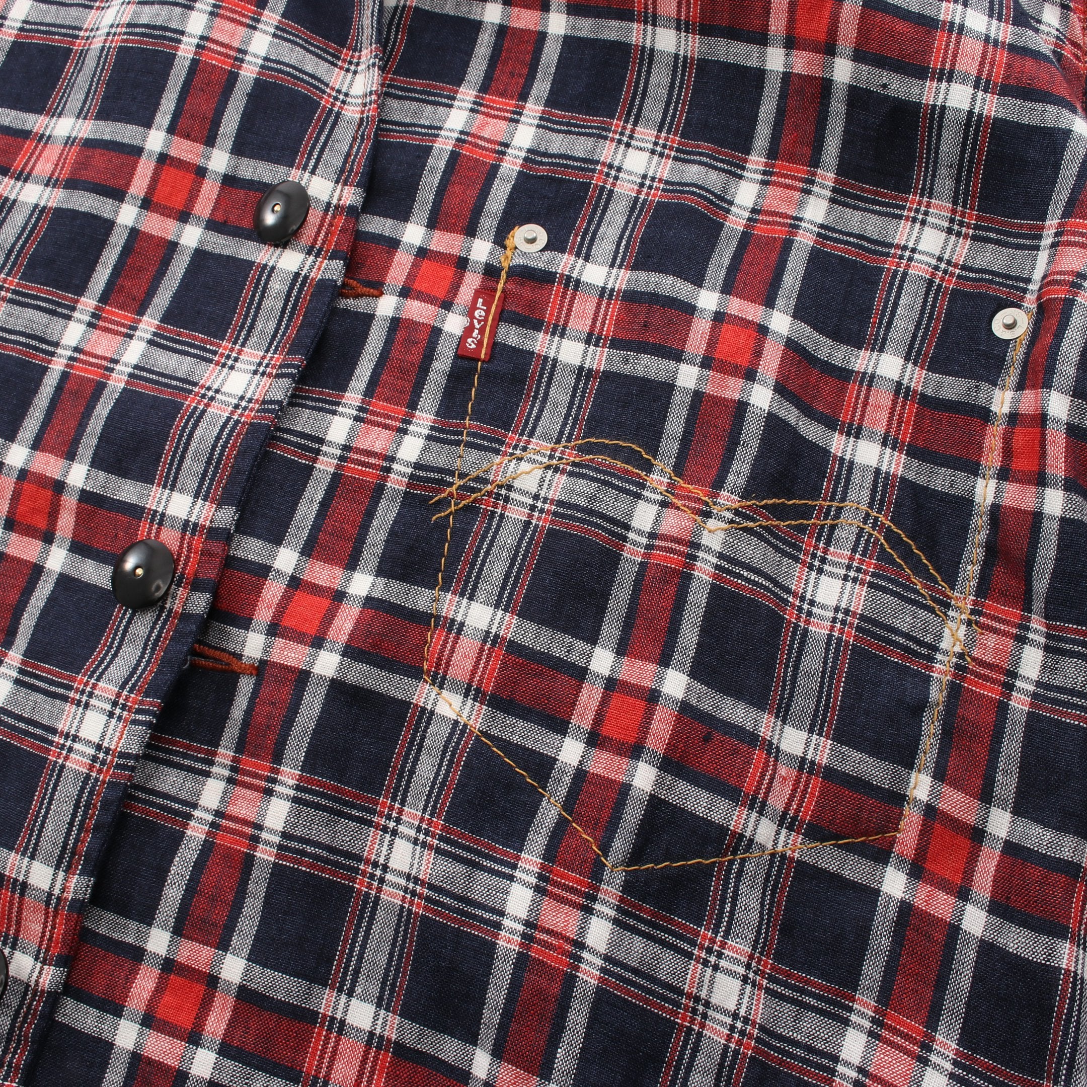 JUNYA WATANABE COMME des GARCONS MAN × LEVIS チェック柄シャツ