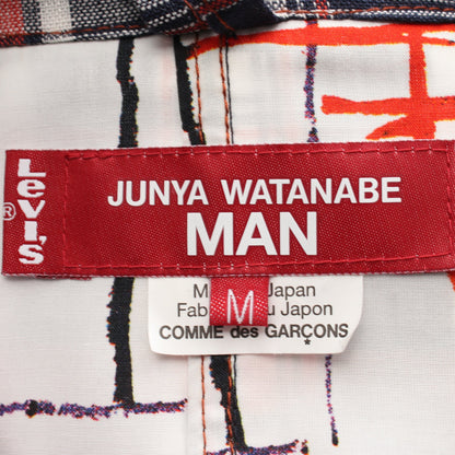 JUNYA WATANABE COMME des GARCONS MAN × LEVIS チェック柄シャツ ジャケット リネン ネイビー レッド ホワイト ジュンヤワタナベコムデギャルソンマン