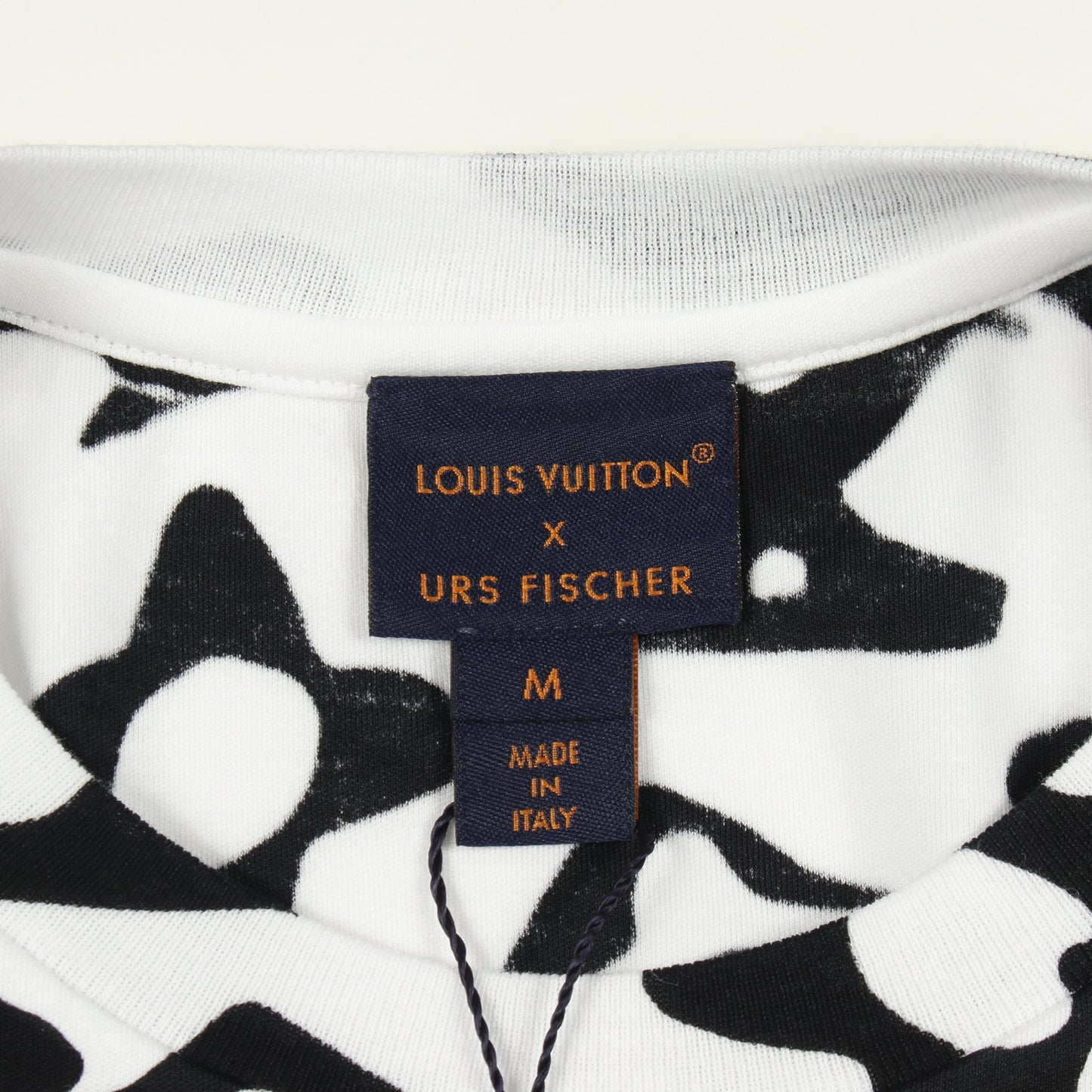 LOUIS VUITTON × URS FISCHER 半袖Tシャツ コットン ホワイト ブラック ルイヴィトン
