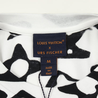 LOUIS VUITTON × URS FISCHER 半袖Tシャツ コットン ホワイト ブラック ルイヴィトン