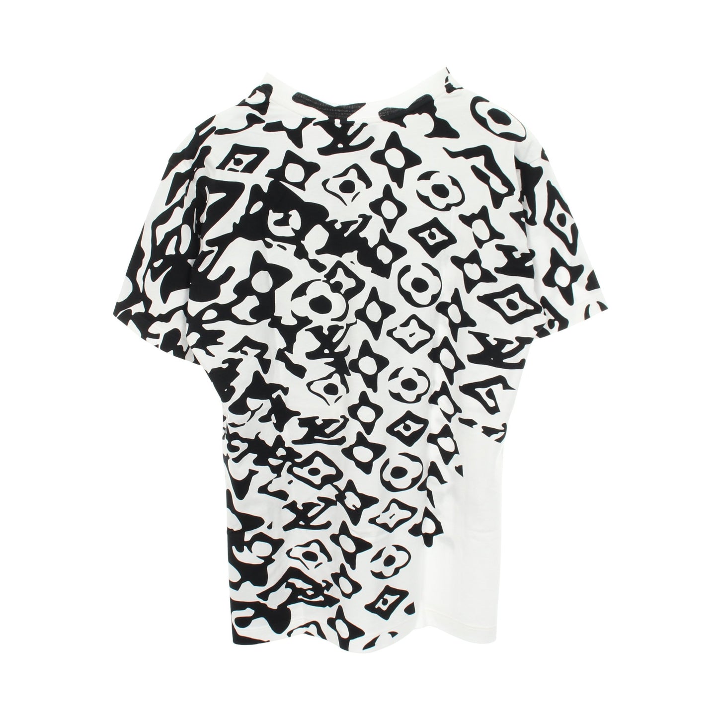 LOUIS VUITTON × URS FISCHER 半袖Tシャツ コットン ホワイト ブラック ルイヴィトン
