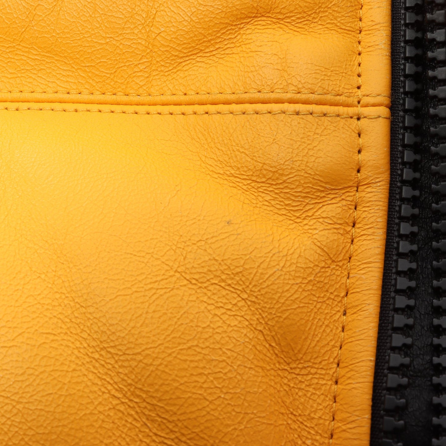 THE NORTH FACE × Supreme Leather Nuptse Jacket ダウンジャケット レザー イエロー ブラック ザノースフェイス