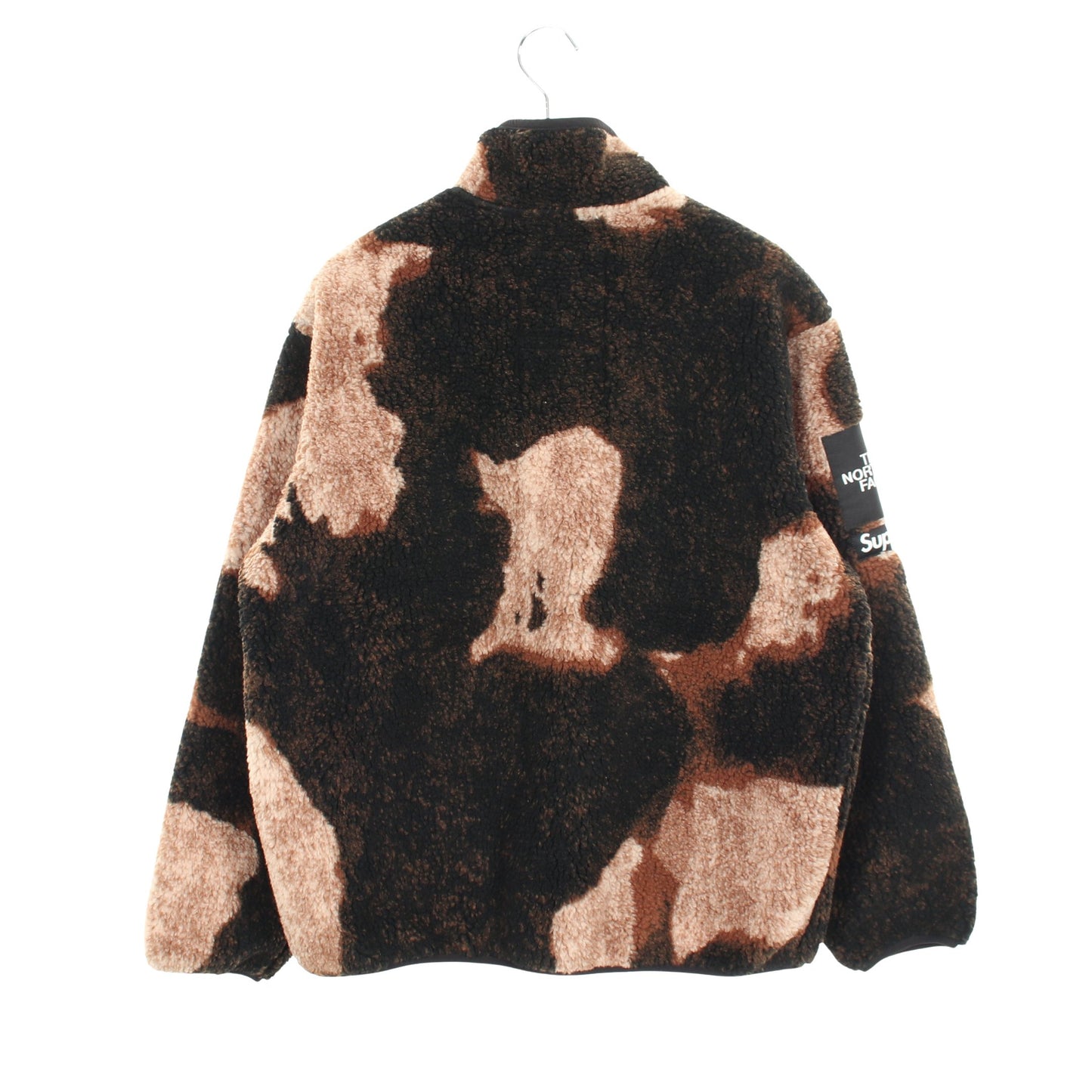 Supreme × THE NORTH FACE ブリーチドデニムプリント フリース ジャケット ブラウン ブラック シュプリーム