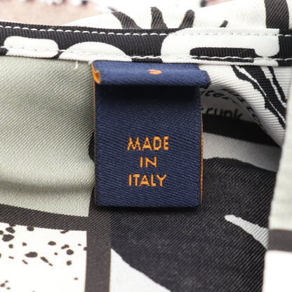 フードシルクプレンドオーバー シャツ ナイロン シルク ホワイト マルチカラー ルイヴィトン トップス LOUIS VUITTON