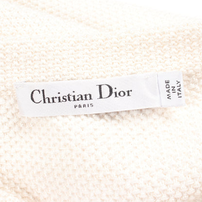 DIOR MARINIERE スカート コットン シルク ホワイト ブラック クリスチャンディオール