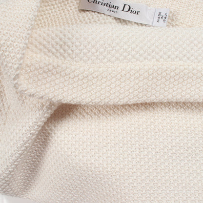 DIOR MARINIERE スカート コットン シルク ホワイト ブラック クリスチャンディオール