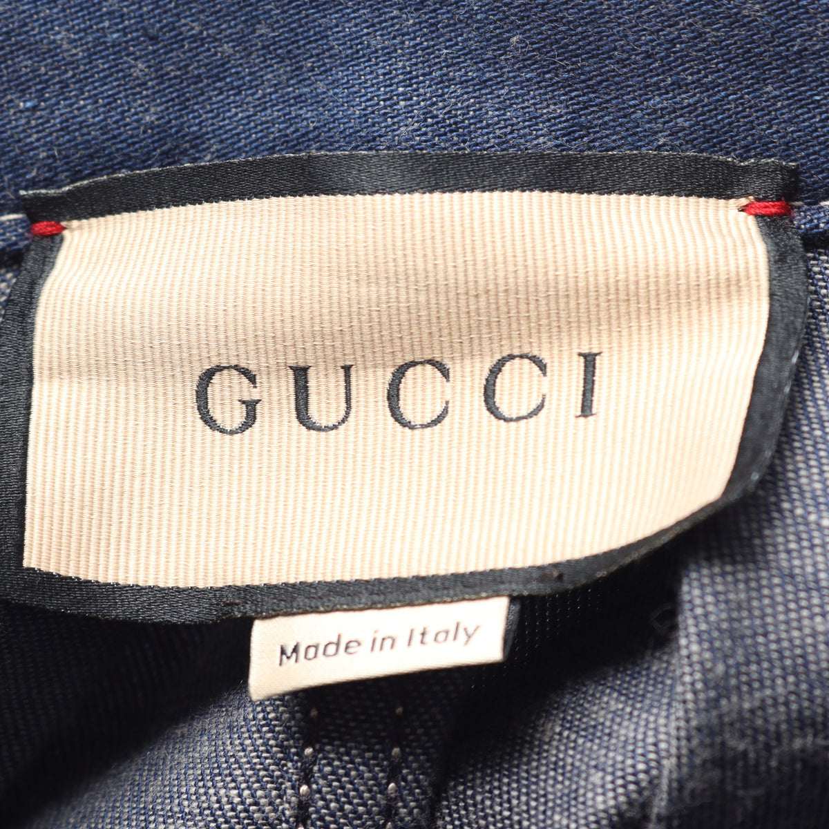 フレア デニムスカート コットン インディゴブルー グッチ ボトムス GUCCI