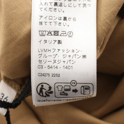 サファリ ミニドレス ワンピース コットン ベージュ セリーヌ