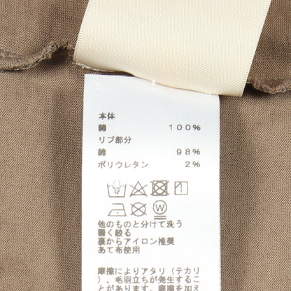 プリント 半袖Tシャツ ワンピース コットン カーキグリーン エルメス