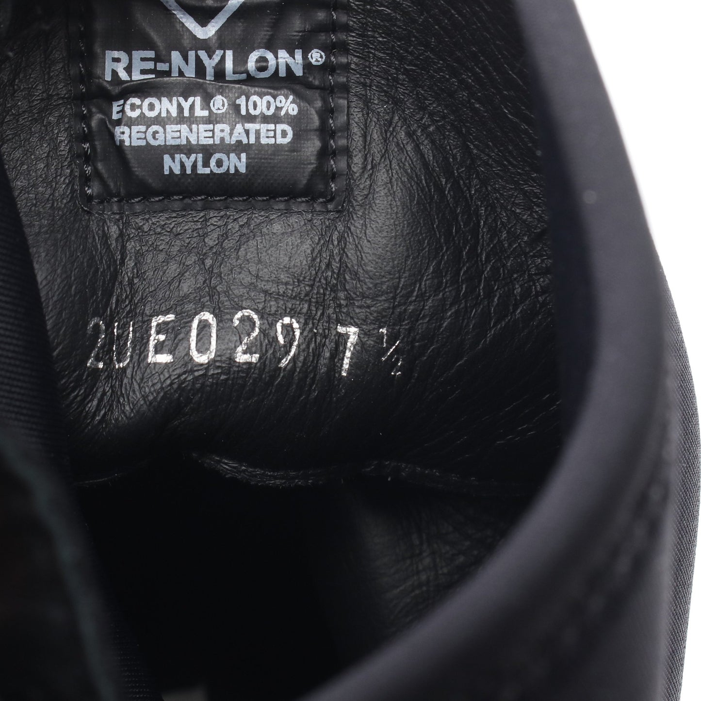 Re-Nylon モノリス ギャバジン ブーツ ナイロン ラバー ブラック プラダ