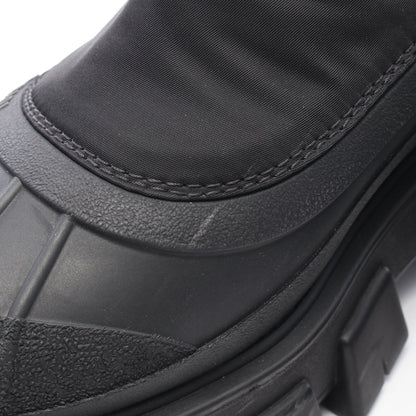 Re-Nylon モノリス ギャバジン ブーツ ナイロン ラバー ブラック プラダ