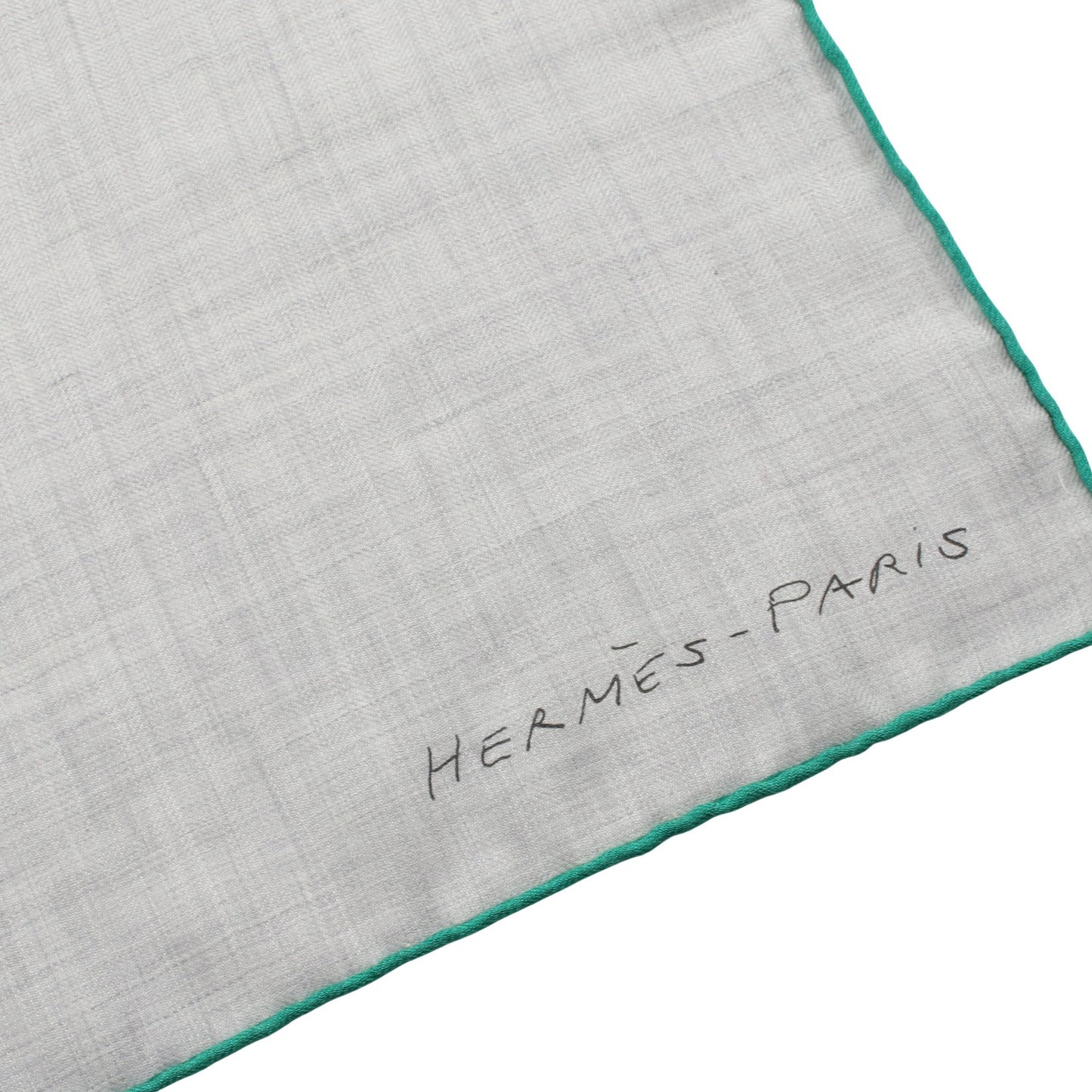 カレジェアン カレ140 Une Rose pour Alma スカーフ ショール カシミヤ シルク グレー グリーン エルメス 財布・小物 HERMES