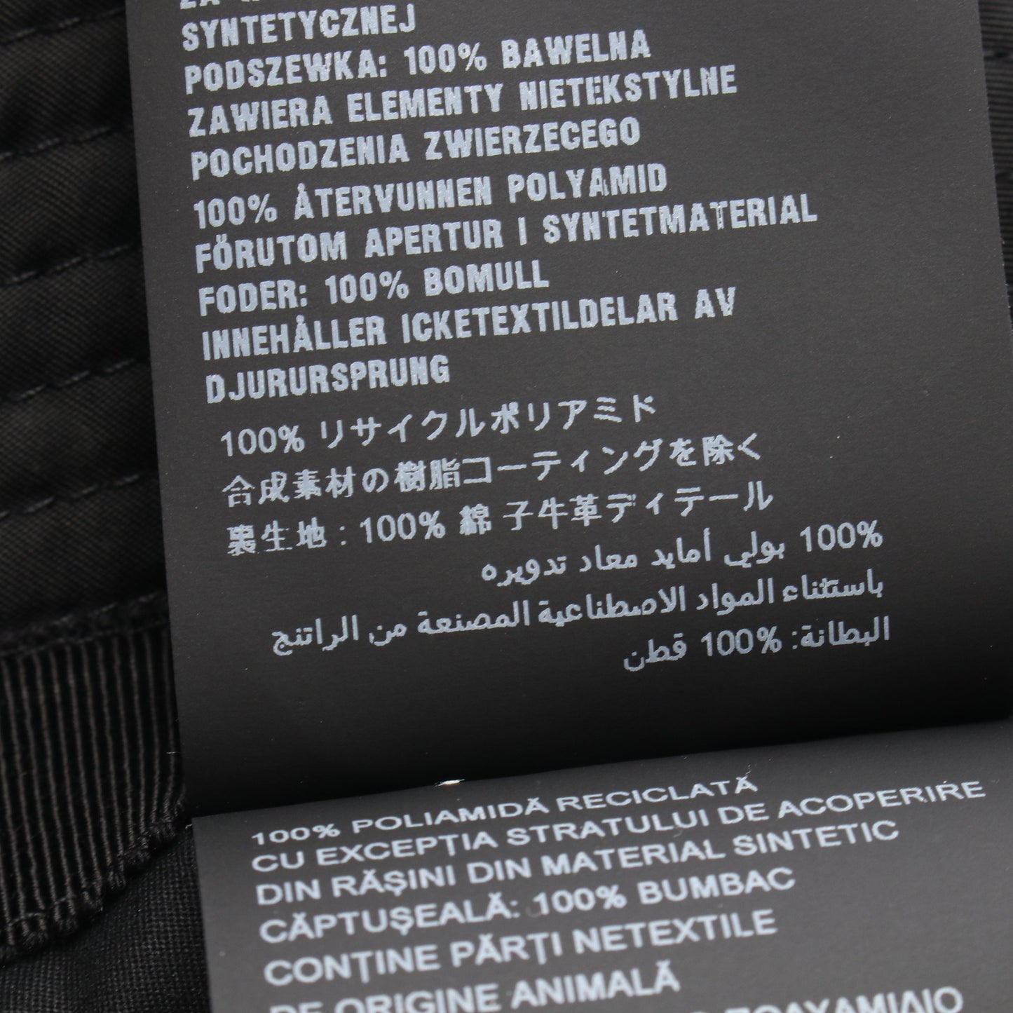 Re-Nylon バケット バケット ハット ナイロン ブラック プラダ