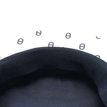 シェーヌダンクル キャスケット 帽子 キャンバス ホワイト エルメス