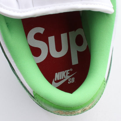 NIKE SB × Supreme DANK SB クロコ型押し スター スニーカー レザー イエローグリーン ホワイト ゴールド ナイキエスビー