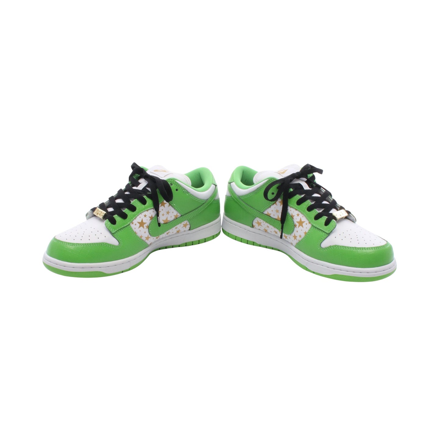 NIKE SB × Supreme DANK SB クロコ型押し スター スニーカー レザー イエローグリーン ホワイト ゴールド ナイキエスビー