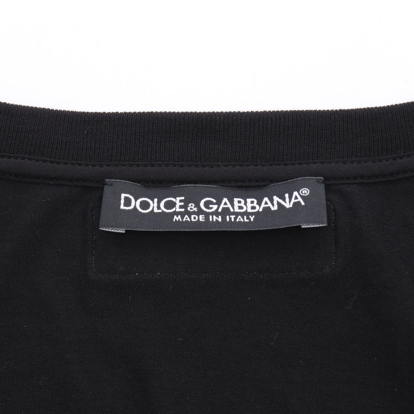 パイナップル ビーズ刺繍 タンクトップ コットン ブラック ドルチェアンドガッバーナ トップス DOLCE&GABBANA