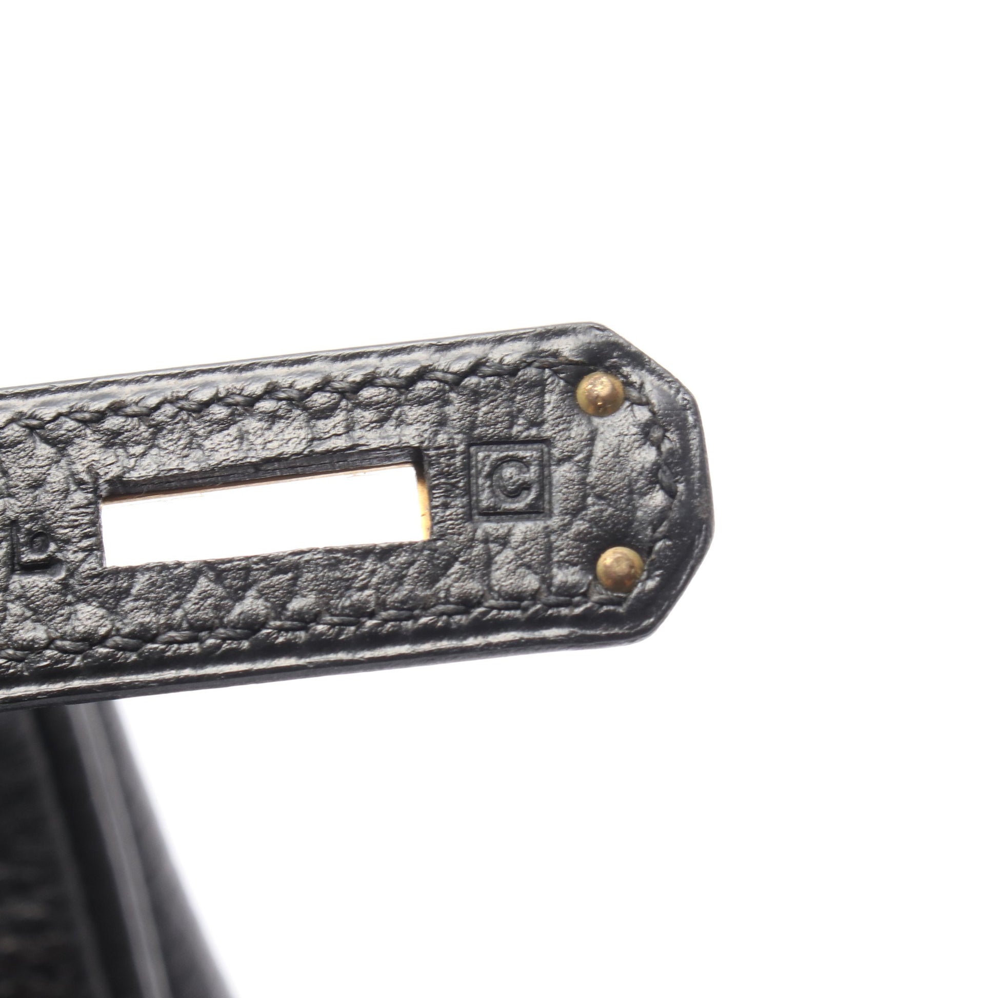 バーキン35 ハンドバッグ アルデンヌ ブラック ゴールド金具 □C刻印 エルメス バッグ HERMES