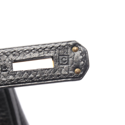 バーキン35 ハンドバッグ アルデンヌ ブラック ゴールド金具 □C刻印 エルメス バッグ HERMES