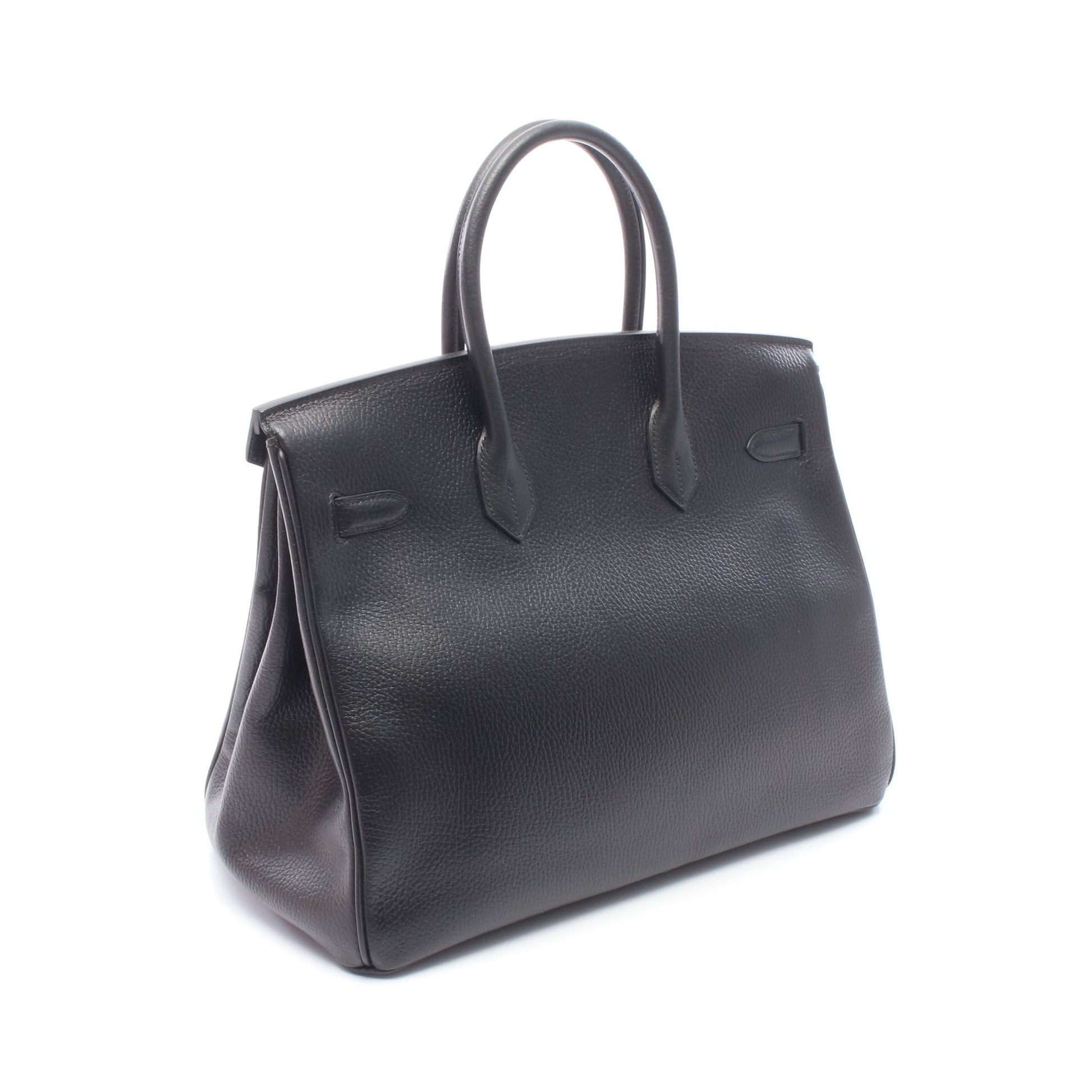バーキン35 ハンドバッグ アルデンヌ ブラック ゴールド金具 □C刻印 エルメス バッグ HERMES