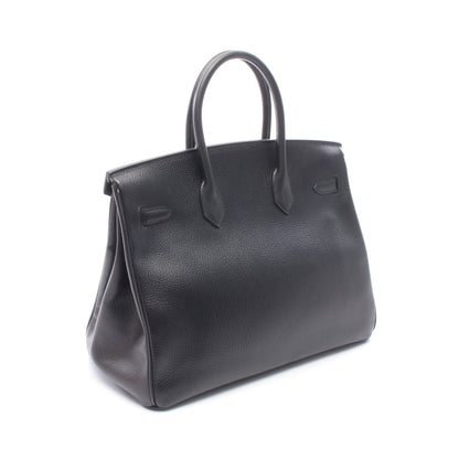 バーキン35 ハンドバッグ アルデンヌ ブラック ゴールド金具 □C刻印 エルメス バッグ HERMES