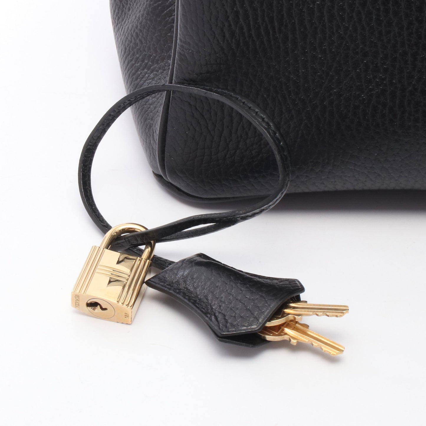 バーキン35 ハンドバッグ アルデンヌ ブラック ゴールド金具 □C刻印 エルメス バッグ HERMES