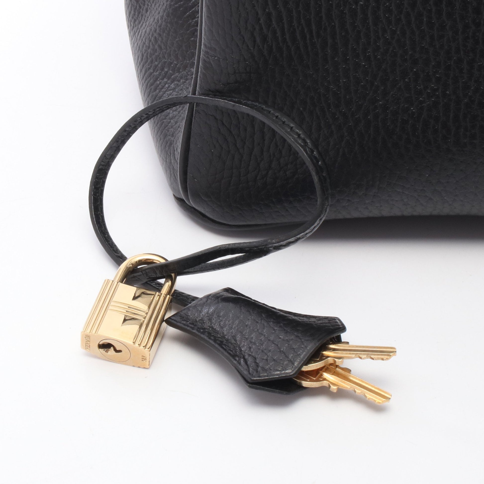 バーキン35 ハンドバッグ アルデンヌ ブラック ゴールド金具 □C刻印 エルメス バッグ HERMES
