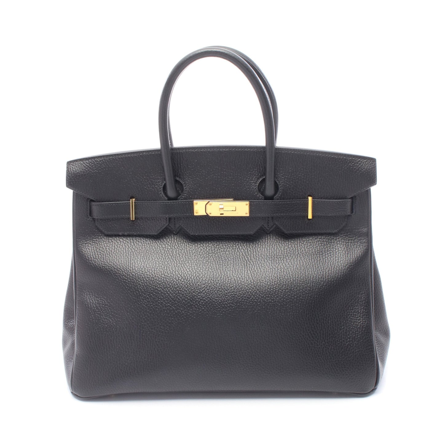 バーキン35 ハンドバッグ アルデンヌ ブラック ゴールド金具 □C刻印 エルメス バッグ HERMES