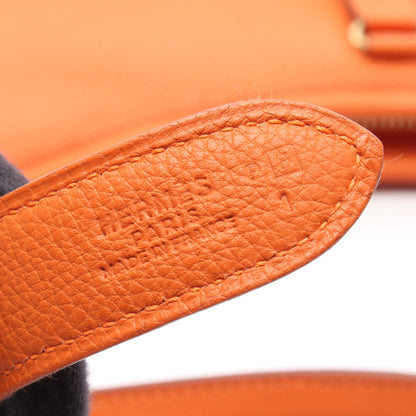 トリム31 ショルダーバッグ トゴ オレンジ ゴールド金具 □F刻印 エルメス バッグ HERMES