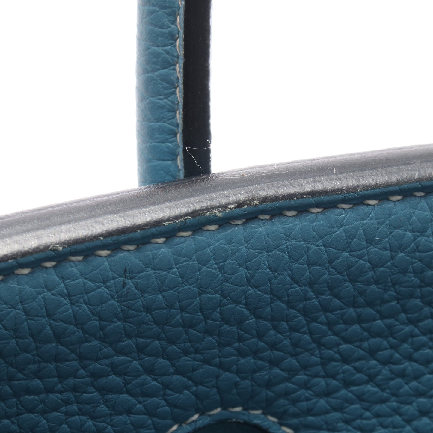 バーキン35 ブルージーン ハンドバッグ トゴ ブルー シルバー金具 □J刻印 エルメス バッグ HERMES