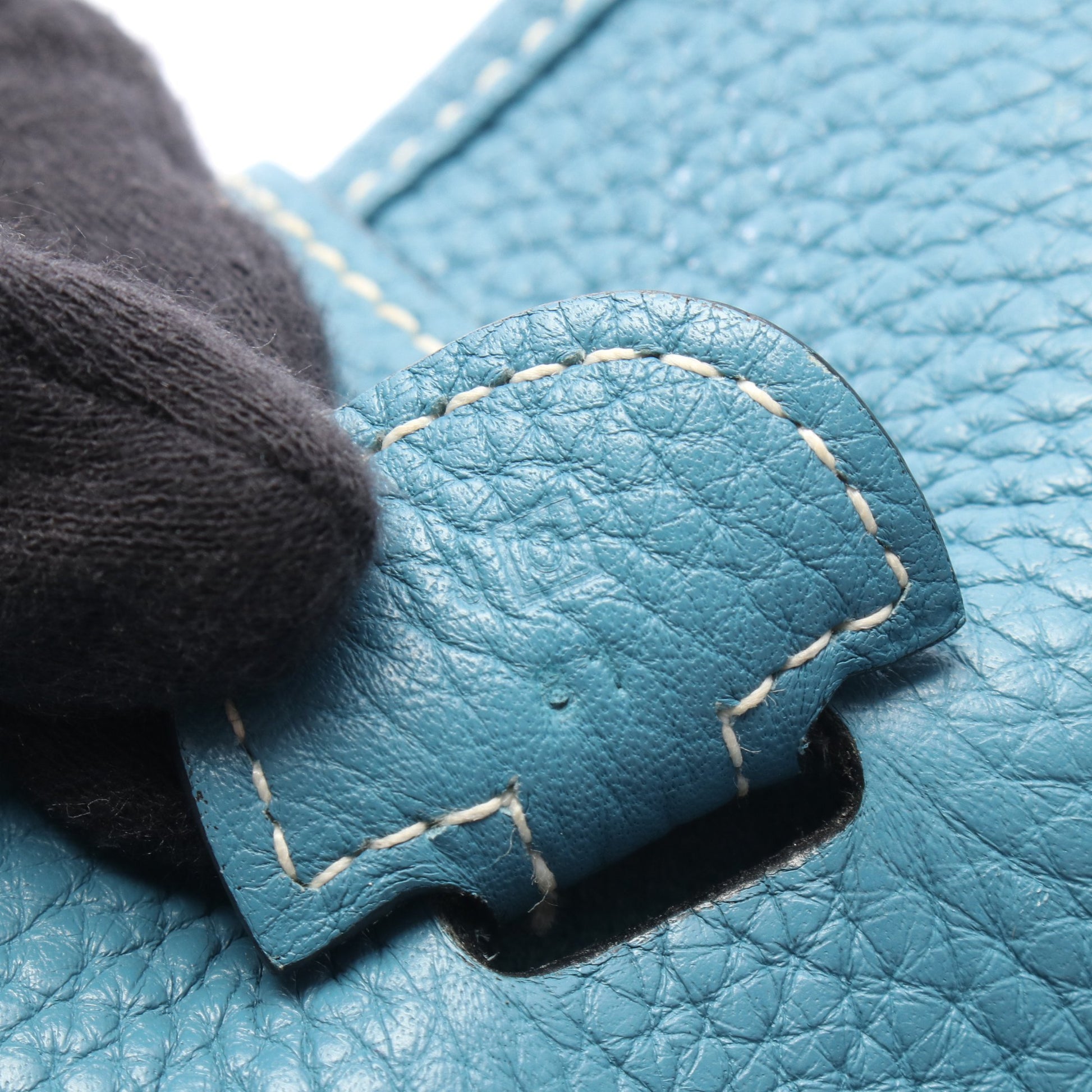 エヴリン 3 トロワ PM ブルージーン ショルダーバッグ トリヨンクレマンス ブルー シルバー金具 □O刻印 エルメス バッグ HERMES