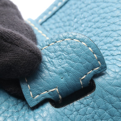 エヴリン 3 トロワ PM ブルージーン ショルダーバッグ トリヨンクレマンス ブルー シルバー金具 □O刻印 エルメス バッグ HERMES