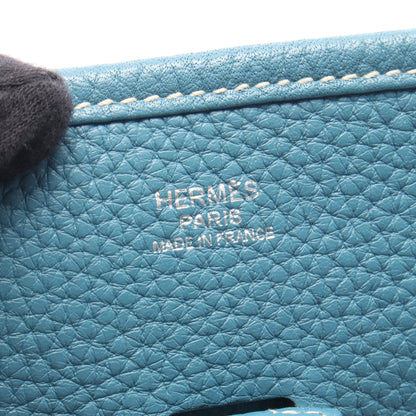 エヴリン 3 トロワ PM ブルージーン ショルダーバッグ トリヨンクレマンス ブルー シルバー金具 □O刻印 エルメス バッグ HERMES